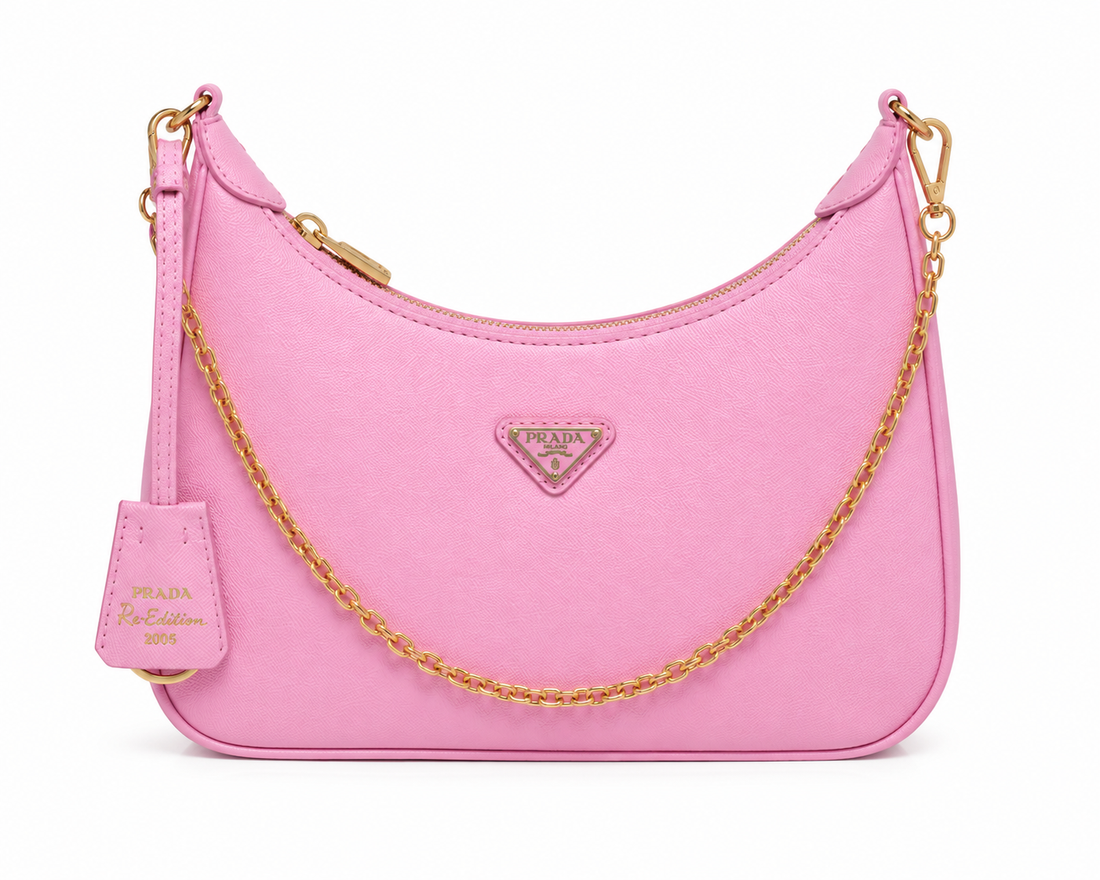 Prada Saffiano Shoulder Bag with Mini Pouch